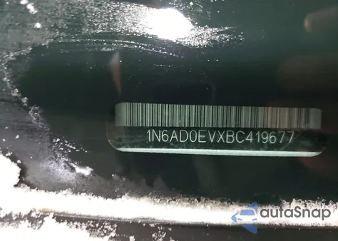2011 Nissan Frontier S from USA, damaged, VIN 1N6AD0EVXBC419677